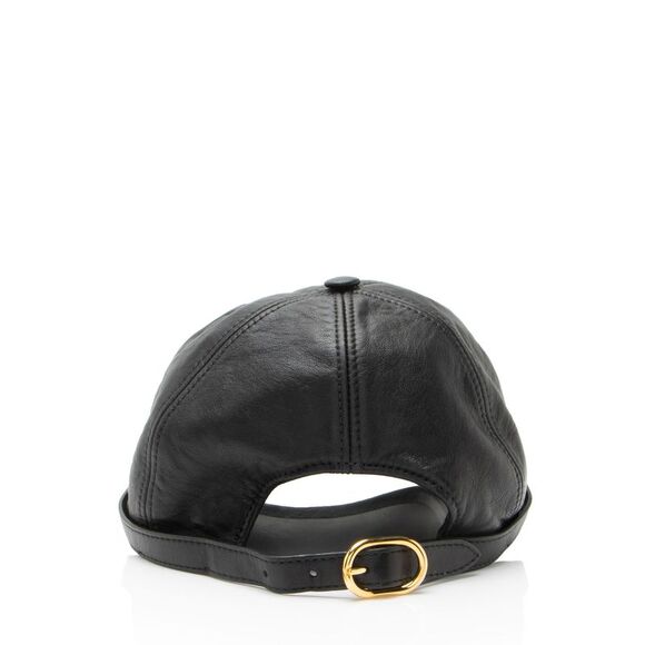 Gucci Leather Logo Baseball Hat - Size S - Picture 3 of 5